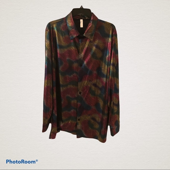 Psychedelic unisex shirt xl Halloween/disco partie - Picture 1 of 5